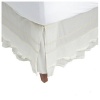 DKNY Pure Petticoat King Bedskirt, Ivory