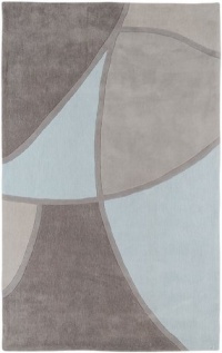 Area Rug 2x3 Rectangle Contemporary Gray Color - Surya Cosmopolitan Rug from RugPal