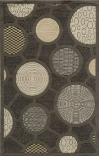 Area Rug 2x8 Runner Contemporary Charcoal Color - Momeni Elements Rug from RugPal