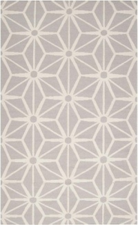 Area Rug 5x8 Rectangle Contemporary Light Gray Color - Surya Fallon Rug from RugPal