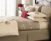 Martha Stewart Dreamtime Embroidered King Coverlet Taupe/Ivory