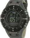 Timex Men's T49612 Expedition Trail Series Shock Digital Compass Black/Green Resin Strap Watch