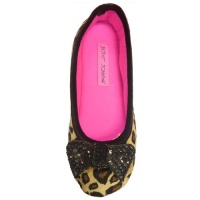 Camel Leopard Betsey Johnson Vicky Loves Velvet Ballet Slippers