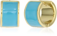 Kate Spade New York Bar None Huggies Blue Earrings