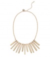 G by GUESS Linear Short Statement Necklace with Rhi, GOLD