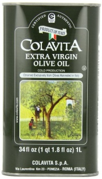 Colavita Extra Virgin Olive Oil, 34-Ounce Tins (Pack of 2)