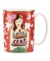 A sweet treat, this Illustrated mug from kate spade combines gold-banded porcelain with a whimsical watercolor motif.