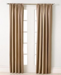 Hotel Collection Wide Stripe Bronze 84 Rod Pocket Window Panel