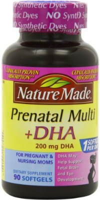 Nature Made PrenatalMulti + DHA 200 Mg  Softgels, Value Size, 60 + 30 Liquid softgels