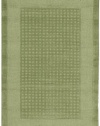 Nourison Westport Solid Lime 2.3-Feet by 7.6-Feet 100% Wool Runner Rug