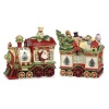 Spode Christmas Tree 2-Piece Train Set Covered Cookie Jar, 9.5-Inch/8.75-Inch