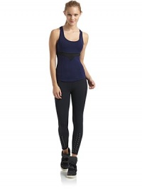 THE LOOKScoop necklineTank strapsContrast insets at Empire waist and backRacerbackTHE FITAbout 21 from shoulder to hemTHE MATERIALpolyester/elastaneCARE & ORIGINMachine washImportedModel shown is 5'8 (172½cm) wearing US size Small. 