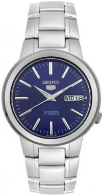 Seiko Men's SNKA05K Seiko 5 Automatic Blue Dial Stainless Steel Watch