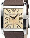 Emporio Armani Men's AR2019 Classic Brown Leather Band Watch