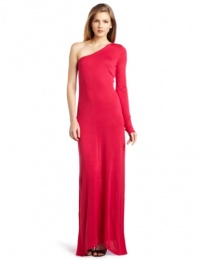 BCBGMAXAZRIA Women's Anadia One Shoulder Gown, Azalea, Small