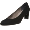 Stuart Weitzman Women's Chicpump Pump,Black Suede,6 N US