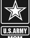 U.S. ARMY MOM STAR Logo white window or bumper sticker