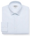 Check yourself into solid business style with this dress shirt from DKNY.