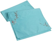 Lenox Chirp Embroidered 70-Inch Runner, Aqua