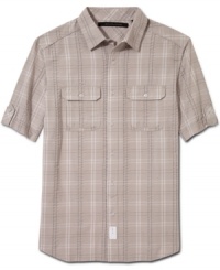 Pick up the check. This shirt from Sean John will pay off in your weekend wardrobe.