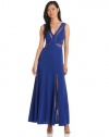 BCBGMAXAZRIA Women's Sophee Sleeveless V-Neck Dress, Royal Blue, 2