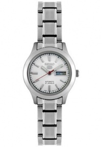 Seiko Women's SYMD87 Seiko 5 Automatic Light Silver Dial Stainless Steel Watch