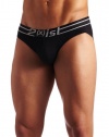 2(x)ist Mens Lift No Show Brief, Black, Large