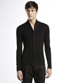 Ribbed-knit cardigan set in light silk.SilkDry cleanMade in Italy