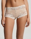 These floral lace boyshorts are super luxurious and soft. Cotton gusset. Style #67491