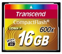 Transcend 16 GB Compact Flash Card 600X TS16GCF600