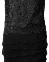 Jones New York Women's Lace Top Black Dress 14P