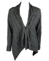 Charter Club Womens Chinchilly Cable Knit Cardigan Sweater