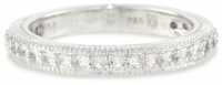 Judith Ripka Ambrosia Pave White Sapphire (0.6) Band Ring, Size 6