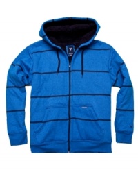 Add a bolt of blue to the concrete jungle with this hoodie from Univibe.