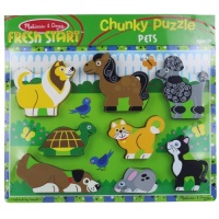 Melissa & Doug Pets Wooden Chunky Puzzle