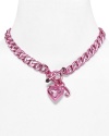 Juicy Couture Dreaming in Color Neon Pink Starter Necklace YJRU4977