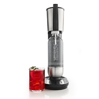 This sleek soda maker transforms tap water into soda or sparkling water in just 30 seconds without the use of batteries or electricity. You save money and shopping time and significantly lower your impact on the environment - all while enjoying superfresh soda.