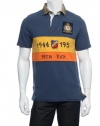 Polo Ralph Lauren Men's Custom-Fit Short Sleeve Rugby, Boston Navy, M