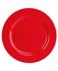 Martha Stewart Collection Dinnerware, Set of 4 Red Melamine Salad Plates