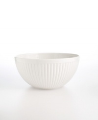 Prepare your favorite recipes with durable porcelain bowls from the Martha Stewart Collection. All Whiteware pieces are durable enough for the rigors of use, but beautiful enough to use for serving as well.