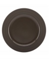 Elegance comes easy with the Fair Harbor round platter, perfect for roast chicken or grilled steak. Durable stoneware in a warm mocha hue is half glazed, half matte and totally timeless.