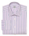 Ike Behar Alternating Stripe Dress Shirt - Regular Fit