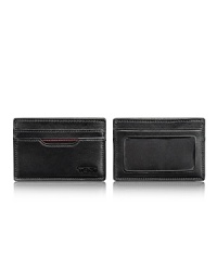 Soft, full-grain Napa leather brings a luxurious touch to your every day with this superior slim card case by Tumi.