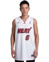 NBA Miami Heat LeBron James Swingman Jersey, White