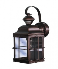 Heath/Zenith SL-4144-AZ-A New-England Carriage-Style 150-Degree Motion-Sensing Security Light, Antique Bronze