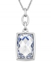 Become the center of attention with the Nirvana pendant from Swarovski. Crafted from rhodium-plated mixed metal, diamond touch light crystal illuminates with a sense of tranquility and elegance. Approximate length: 15 inches. Approximate drop: 1 inch.