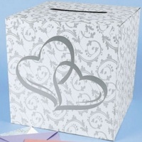 Wedding Card Box - 2 Hearts Design