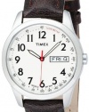 Timex Men's T2N228 Elevated Classics Dress Brown Leather Strap Watch