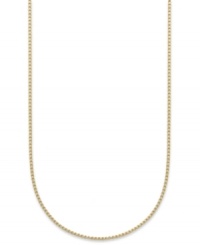 Add a touch of luxury with a simple chain. Giani Bernini's Venetian necklace is crafted in 24k gold over sterling silver. Approximate length: 30 inches.