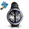 Abco Tech Stainless Steel Material Elegant Design Blue Hybrid Touch Screen LED Watch